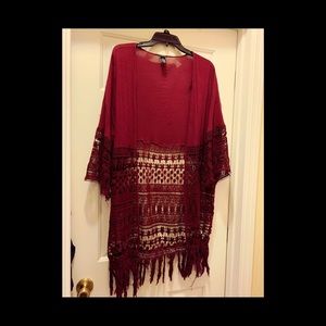 Cute maroon kimono!